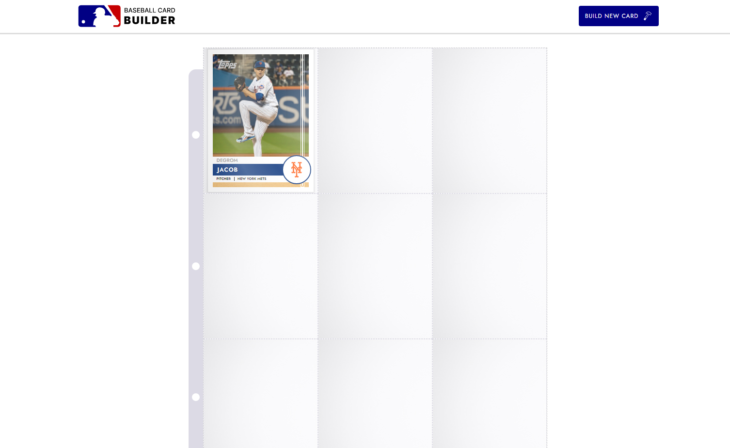 Baseball Card Builder